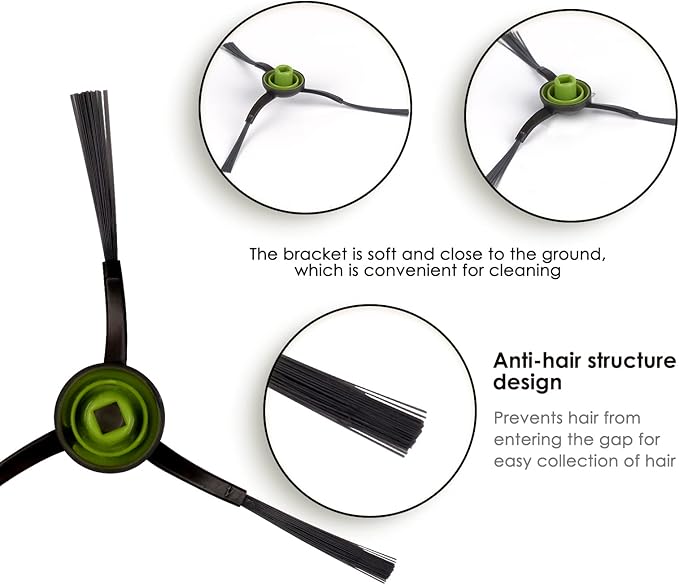 (10 Pieces) N10 Side Brush Replacement Parts for Robot Vacuum Ecovacs DEEBOT OZMO N10 N10 Plus 920 950 T8 AIVI Max T9 T5 N5 N7 N8+ N8 Pro N8 Pro DX55 DX93 DJ65 Side Brushes 5 Pairs s