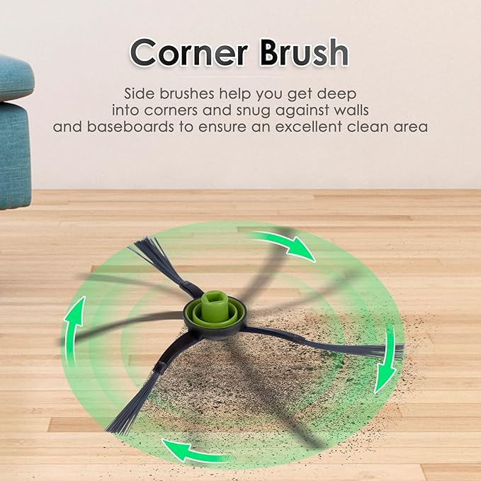 (10 Pieces) N10 Side Brush Replacement Parts for Robot Vacuum Ecovacs DEEBOT OZMO N10 N10 Plus 920 950 T8 AIVI Max T9 T5 N5 N7 N8+ N8 Pro N8 Pro DX55 DX93 DJ65 Side Brushes 5 Pairs s