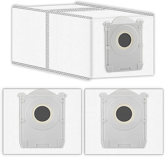 (3 Pack) X9 PRO OMNI Replacement Dust Bags for ECOVACS DEEBOT X9 PRO OMNI/ T80 Omni/ T50 PRO Omni/ T50 MAX PRO Omni/ X8 Pro Omni robot vacuum, Activated Carbon Disposable Bags, Vacuum Bag